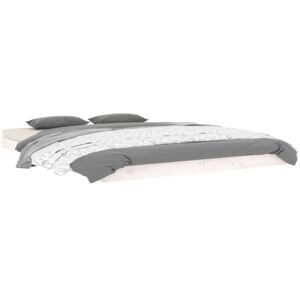 Bed Frame without Mattress White 140x190 cm Solid Wood Pine vidaXL Bed Frame without Mattress White 140x190 cm Solid Wood Pine vidaXL