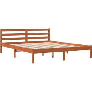 Bed Frame without Mattress Wax Brown 160x200 cm Solid Wood Pine Vidaxl Bed Frame without Mattress Wax Brown 160x200 cm Solid Wood Pine Vidaxl