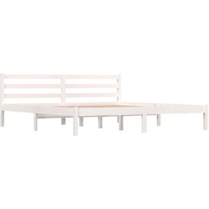 Bed Frame without Mattress 180x200cm White Super King Size vidaXL Bed Frame without Mattress 180x200cm White Super King Size vidaXL