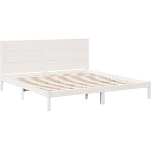 vidaXL White 200x220 cm Bed Frame with Support and Storage - Bed Type vidaXL White 200x220 cm Bed Frame with Support and Storage - Bed Type