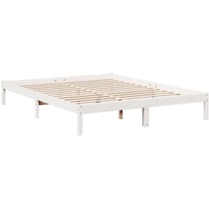 Vidaxl - Extra Long Bed Frame without Mattress White 160x210 cm Solid Wood Pine Vidaxl - Extra Long Bed Frame without Mattress White 160x210 cm Solid Wood Pine