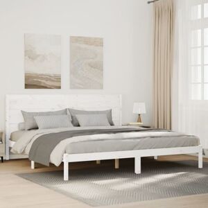 Vidaxl - Extra Long Bed Frame without Mattress White 140x210 cm Solid Wood Vidaxl - Extra Long Bed Frame without Mattress White 140x210 cm Solid Wood