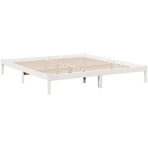 Extra Long Bed Frame without Mattress White 200x210 cm Solid Wood Pine vidaXL Extra Long Bed Frame without Mattress White 200x210 cm Solid Wood Pine vidaXL