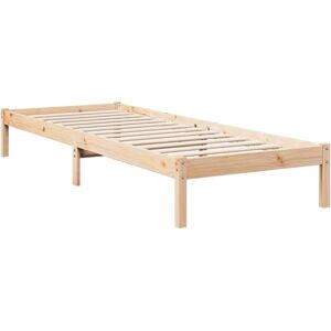 Extra Long Bed Frame without Mattress 80x210 cm Solid Wood Pine vidaXL Extra Long Bed Frame without Mattress 80x210 cm Solid Wood Pine vidaXL