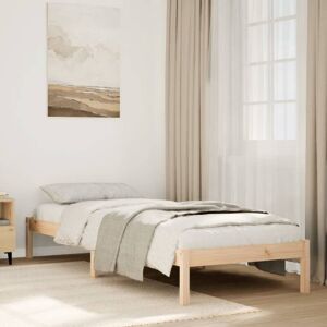 Extra Long Bed Frame without Mattress 90x220 cm Solid Wood Pine Vidaxl Extra Long Bed Frame without Mattress 90x220 cm Solid Wood Pine Vidaxl