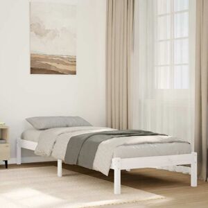 Vidaxl - Extra Long Bed Frame without Mattress White 100x210 cm Solid Wood Pine Vidaxl - Extra Long Bed Frame without Mattress White 100x210 cm Solid Wood Pine