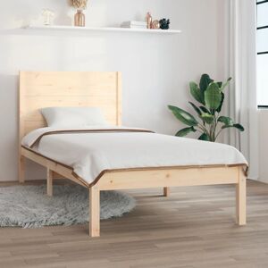 Bed Frame without Mattress 75x190 cm Small Single Solid Wood vidaXL Bed Frame without Mattress 75x190 cm Small Single Solid Wood vidaXL