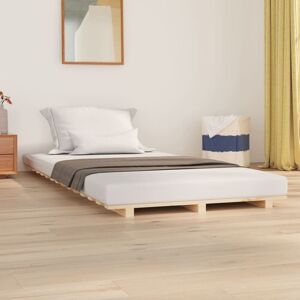 Bed Frame without Mattress 75x190 cm Small Single Solid Wood Pine Vidaxl Bed Frame without Mattress 75x190 cm Small Single Solid Wood Pine Vidaxl