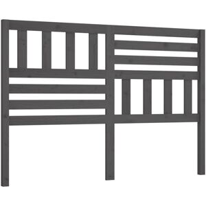 JINLEFU Bed Headboard Grey 146x4x100 cm Solid Wood Pine vidaXL JINLEFU Bed Headboard Grey 146x4x100 cm Solid Wood Pine vidaXL