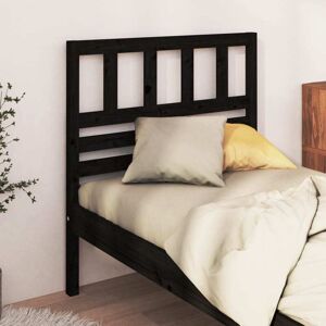 JINLEFU Bed Headboard Black 96x4x100 cm Solid Wood Pine vidaXL JINLEFU Bed Headboard Black 96x4x100 cm Solid Wood Pine vidaXL