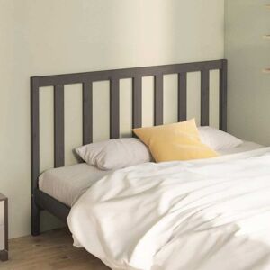 JINLEFU Bed Headboard Grey 166x4x100 cm Solid Wood Pine vidaXL JINLEFU Bed Headboard Grey 166x4x100 cm Solid Wood Pine vidaXL