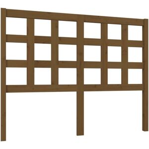 JINLEFU Bed Headboard Honey Brown 125.5x4x100 cm Solid Wood Pine vidaXL JINLEFU Bed Headboard Honey Brown 125.5x4x100 cm Solid Wood Pine vidaXL