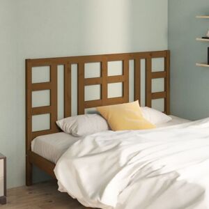 JINLEFU Bed Headboard Honey Brown 166x4x100 cm Solid Wood Pine vidaXL JINLEFU Bed Headboard Honey Brown 166x4x100 cm Solid Wood Pine vidaXL