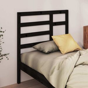 JINLEFU Bed Headboard Black 81x4x104 cm Solid Wood Pine vidaXL JINLEFU Bed Headboard Black 81x4x104 cm Solid Wood Pine vidaXL