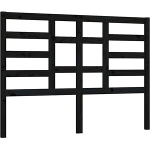 JINLEFU Bed Headboard Black 156x4x104 cm Solid Wood Pine vidaXL JINLEFU Bed Headboard Black 156x4x104 cm Solid Wood Pine vidaXL