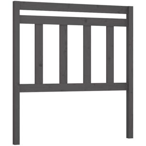 JINLEFU Bed Headboard Grey 106x4x100 cm Solid Wood Pine vidaXL JINLEFU Bed Headboard Grey 106x4x100 cm Solid Wood Pine vidaXL