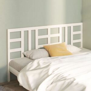 vidaXL White Bed Headboard 206x4x100 cm Solid Pine Wood Decor vidaXL White Bed Headboard 206x4x100 cm Solid Pine Wood Decor