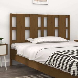JINLEFU Bed Headboard Honey Brown 145.5x4x100 cm Solid Wood Pine vidaXL JINLEFU Bed Headboard Honey Brown 145.5x4x100 cm Solid Wood Pine vidaXL