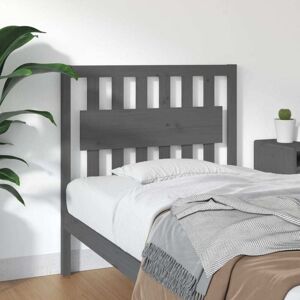 JINLEFU Bed Headboard Grey 95.5x4x100 cm Solid Wood Pine vidaXL JINLEFU Bed Headboard Grey 95.5x4x100 cm Solid Wood Pine vidaXL