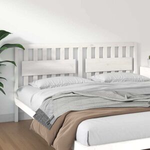 JINLEFU Bed Headboard White 185.5x4x100 cm Solid Wood Pine vidaXL JINLEFU Bed Headboard White 185.5x4x100 cm Solid Wood Pine vidaXL