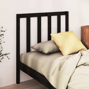 JINLEFU Bed Headboard Black 95x4x100 cm Solid Wood Pine vidaXL JINLEFU Bed Headboard Black 95x4x100 cm Solid Wood Pine vidaXL