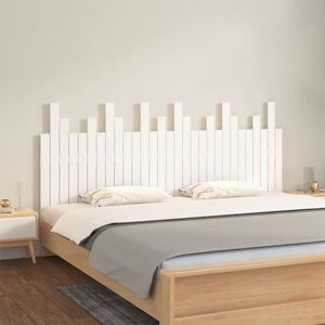 JINLEFU Wall Headboard White 185x3x80 cm Solid Wood Pine vidaXL JINLEFU Wall Headboard White 185x3x80 cm Solid Wood Pine vidaXL