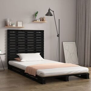 JINLEFU Wall Headboard Black 141x3x91.5 cm Solid Wood Pine vidaXL JINLEFU Wall Headboard Black 141x3x91.5 cm Solid Wood Pine vidaXL