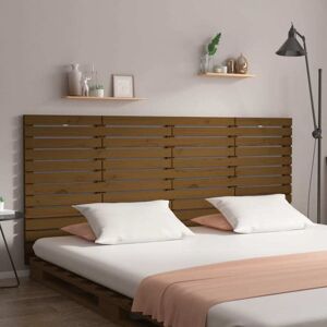 JINLEFU Wall Headboard Honey Brown 166x3x91.5 cm Solid Wood Pine vidaXL JINLEFU Wall Headboard Honey Brown 166x3x91.5 cm Solid Wood Pine vidaXL