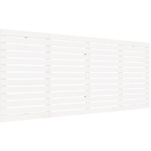 JINLEFU Wall Headboard White 166x3x91.5 cm Solid Wood Pine vidaXL JINLEFU Wall Headboard White 166x3x91.5 cm Solid Wood Pine vidaXL