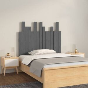 JINLEFU Wall Headboard Grey 95.5x3x80 cm Solid Wood Pine vidaXL JINLEFU Wall Headboard Grey 95.5x3x80 cm Solid Wood Pine vidaXL