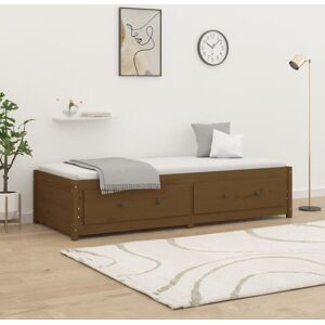 Vidaxl - Day Bed without Mattress Honey Brown 90x200 cm Solid Wood Pine Vidaxl - Day Bed without Mattress Honey Brown 90x200 cm Solid Wood Pine