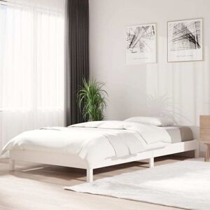 Stack Bed without Mattress White 100x200 cm Solid Wood Pine vidaXL Stack Bed without Mattress White 100x200 cm Solid Wood Pine vidaXL