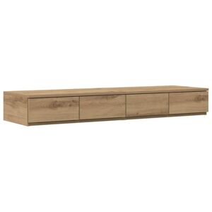 Storage Bed Frame with Drawer Artisan oak 236.5 x 120 x 31.5 cm Vidaxl Storage Bed Frame with Drawer Artisan oak 236.5 x 120 x 31.5 cm Vidaxl