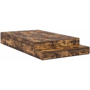 Storage Bed Frame with Drawer Smoked Oak 226.5 x 120 x 31.5 cm vidaXL Storage Bed Frame with Drawer Smoked Oak 226.5 x 120 x 31.5 cm vidaXL