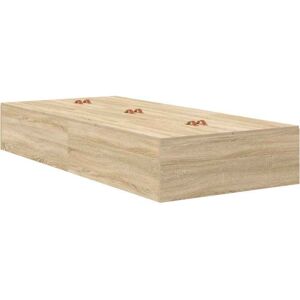 Bed Frame Sonoma oak 200 x 100 x 31.5 cm Engineered wood Vidaxl Bed Frame Sonoma oak 200 x 100 x 31.5 cm Engineered wood Vidaxl