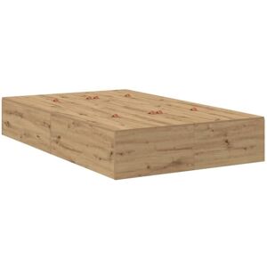 Bed Frame Artisan oak 200 x 120 x 31.5 cm Engineered wood Vidaxl Bed Frame Artisan oak 200 x 120 x 31.5 cm Engineered wood Vidaxl