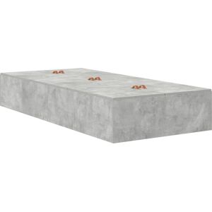 Bed Frame Concrete grey 200 x 90 x 31.5 cm Engineered wood Vidaxl Bed Frame Concrete grey 200 x 90 x 31.5 cm Engineered wood Vidaxl