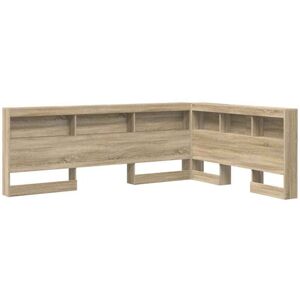 Storage Headboard with Shelf Sonoma oak 140 cm Engineered wood Vidaxl Storage Headboard with Shelf Sonoma oak 140 cm Engineered wood Vidaxl