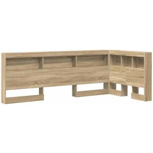 Storage Headboard with Shelf Sonoma oak 90 cm Engineered wood Vidaxl Storage Headboard with Shelf Sonoma oak 90 cm Engineered wood Vidaxl