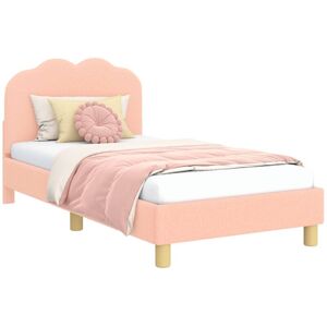 Children's Bed Frame with Headboard Pink 80 x 160 cm vidaXL Children's Bed Frame with Headboard Pink 80 x 160 cm vidaXL