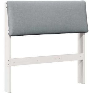 Upholstered Headboard Light Grey 80 cm Solid Pine Wood vidaXL Upholstered Headboard Light Grey 80 cm Solid Pine Wood vidaXL