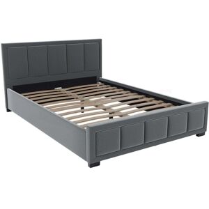 Home Discount - Vanita 4ft6 Double Modern Fabric Bed Frame, 135 x 190 cm, Light-Grey Home Discount - Vanita 4ft6 Double Modern Fabric Bed Frame, 135 x 190 cm, Light-Grey