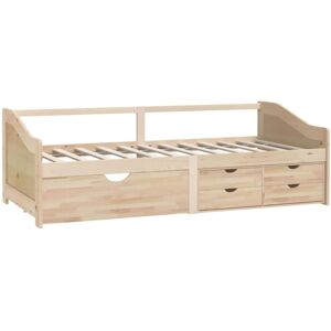 3-Seater Day Bed without Mattress Solid Pinewood 90x200cm Vidaxl 3-Seater Day Bed without Mattress Solid Pinewood 90x200cm Vidaxl