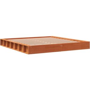 Vidaxl - Bed Frame without Mattress Wax Brown 180x200 cm Super King Solid Wood Pine Vidaxl - Bed Frame without Mattress Wax Brown 180x200 cm Super King Solid Wood Pine
