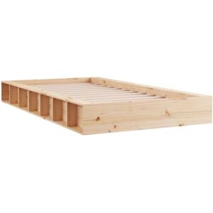 vidaXL Bed Frame Solid Wood 90x200 cm - Bed Frame vidaXL Bed Frame Solid Wood 90x200 cm - Bed Frame