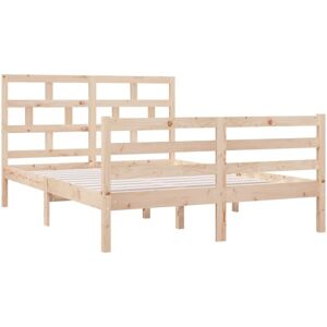 Bed Frame without Mattress Double Solid Wood Vidaxl Bed Frame without Mattress Double Solid Wood Vidaxl