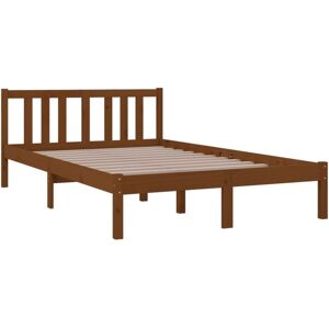 vidaXL 814882 Honey Brown Solid Wood Bed Frame - Bed Frame vidaXL 814882 Honey Brown Solid Wood Bed Frame - Bed Frame