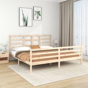 Bed Frame without Mattress Solid Wood 200x200 cm Vidaxl Bed Frame without Mattress Solid Wood 200x200 cm Vidaxl