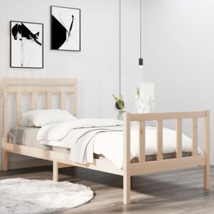 Bed Frame without Mattress 90x190 cm Single Solid Wood vidaXL Bed Frame without Mattress 90x190 cm Single Solid Wood vidaXL