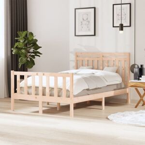 Vidaxl - 3100953 Bed Frame without Mattress Solid Wood 120x200 cm (810077+814084) Vidaxl - 3100953 Bed Frame without Mattress Solid Wood 120x200 cm (810077+814084)